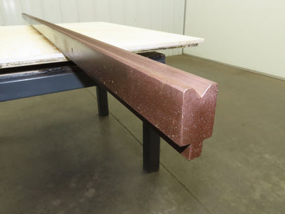 Press Brake Die 123" Long 90° V 9/16" W 1/4" D 1-3/4" H 1/2" Tang