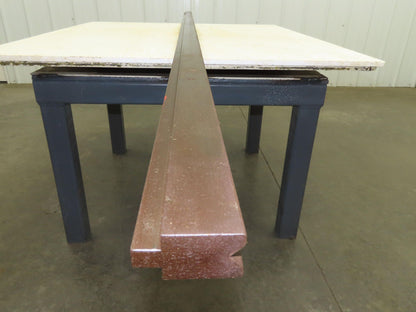 Press Brake Die 123" Long 90° V 9/16" W 1/4" D 1-3/4" H 1/2" Tang