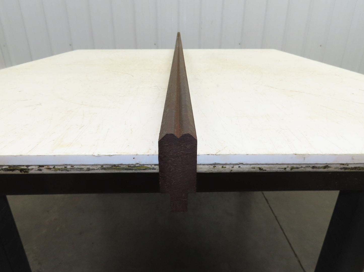 Press Brake Die 99" Long 90° V 7/32" W 1/8" D 1-3/4" H 1/2" Tang