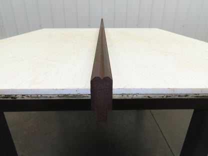 Press Brake Die 99" Long 90° V 7/32" W 1/8" D 1-3/4" H 1/2" Tang