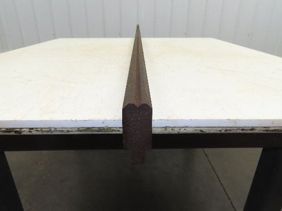 Press Brake Die 99" Long 90° V 7/32" W 1/8" D 1-3/4" H 1/2" Tang