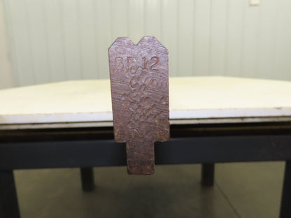 Press Brake Die 99" Long 90° V 7/32" W 1/8" D 1-3/4" H 1/2" Tang