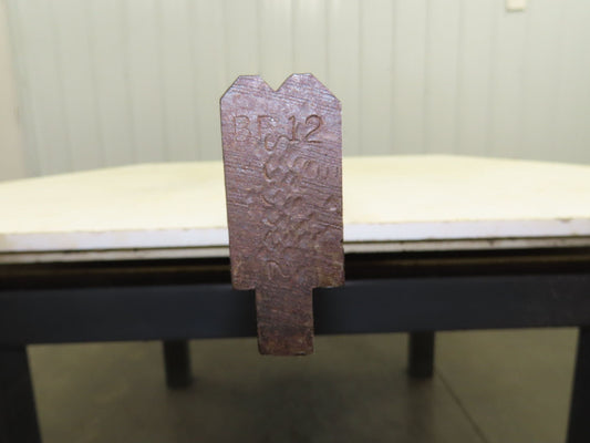 Press Brake Die 99" Long 90° V 7/32" W 1/8" D 1-3/4" H 1/2" Tang