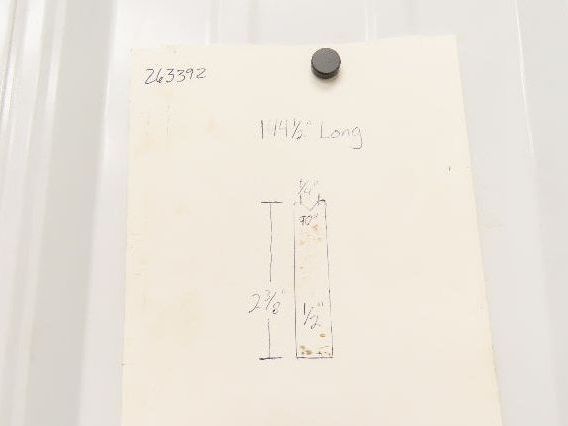 Press Brake Die 114-1/2" Long 90° V 1/4" W 2-3/8" H 1/2" Width