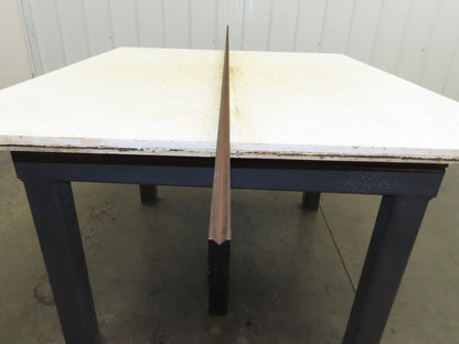 Press Brake Die 114-1/2" Long 90° V 1/4" W 2-3/8" H 1/2" Width