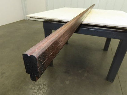 Press Brake Die 121" Long 90° V 1/4" W 1/8" D 1-3/4" H 1/2" Tang