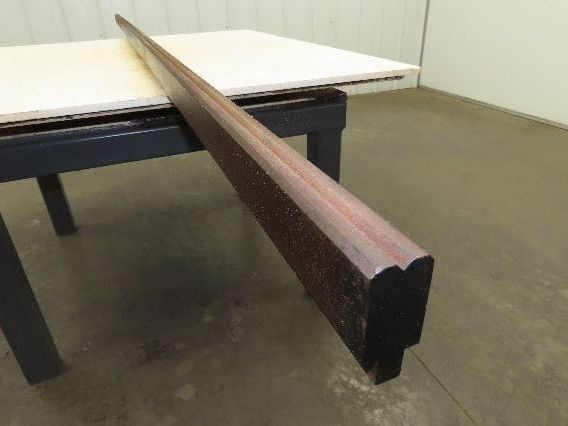 Press Brake Die 121" Long 90° V 1/4" W 1/8" D 1-3/4" H 1/2" Tang