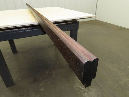 Press Brake Die 121" Long 90° V 1/4" W 1/8" D 1-3/4" H 1/2" Tang