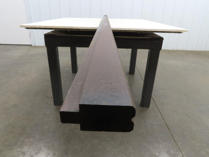 Press Brake Die 121" Long 90° V 1/4" W 1/8" D 1-3/4" H 1/2" Tang