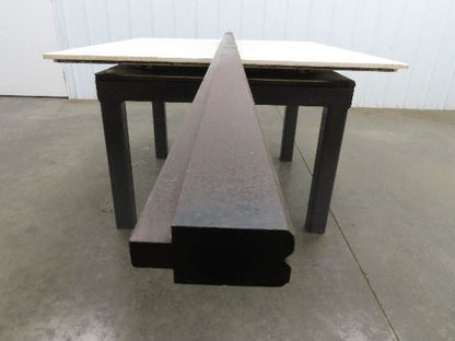 Press Brake Die 121" Long 90° V 1/4" W 1/8" D 1-3/4" H 1/2" Tang