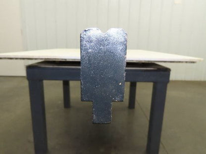 Press Brake Die 121" Long 90° V 1/4" W 1/8" D 1-3/4" H 1/2" Tang