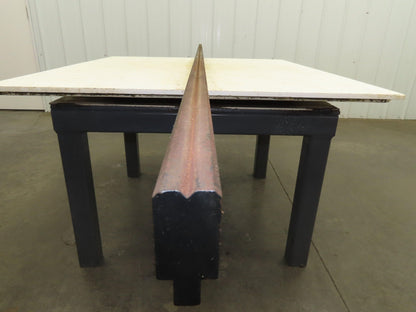 Press Brake Die 121" Long 90° V 1/4" W 1/8" D 1-3/4" H 1/2" Tang