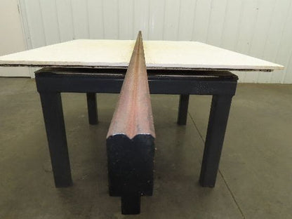 Press Brake Die 121" Long 90° V 1/4" W 1/8" D 1-3/4" H 1/2" Tang