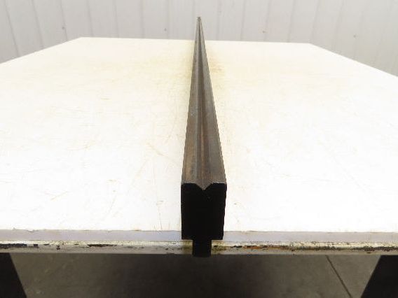 Press Brake Die 97" Long 90° V 3/8" W 3/16" D 1-3/4" H 1/2" Tang