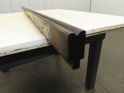 Press Brake Die 97" Long 90° V 3/8" W 3/16" D 1-3/4" H 1/2" Tang