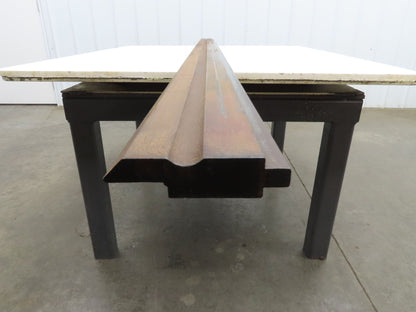 Press Brake Punch Die 96-1/2" Long 90° V 5/8" W 3-3/4" H 1/2" Tang