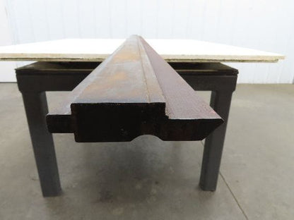 Press Brake Punch Die 96-1/2" Long 90° V 5/8" W 3-3/4" H 1/2" Tang