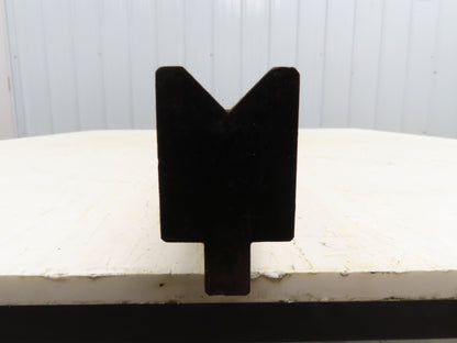 Press Brake Die 96-1/2" Long 90° V 7/8" W 7/16" D 1-3/4" H 1/2" Tang