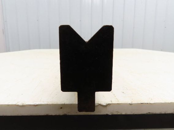 Press Brake Die 96-1/2" Long 90° V 7/8" W 7/16" D 1-3/4" H 1/2" Tang