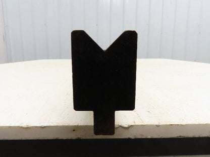 Press Brake Die 96-1/2" Long 90° V 7/8" W 7/16" D 1-3/4" H 1/2" Tang