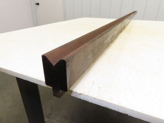 Press Brake Die 96-1/2" Long 90° V 7/8" W 7/16" D 1-3/4" H 1/2" Tang