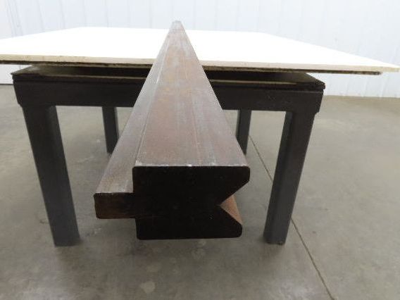 Press Brake Die 96-1/2" Long 90° V 7/8" W 7/16" D 1-3/4" H 1/2" Tang