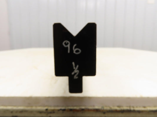 Press Brake Die 96-1/2" Long 90° V 7/8" W 7/16" D 1-3/4" H 1/2" Tang