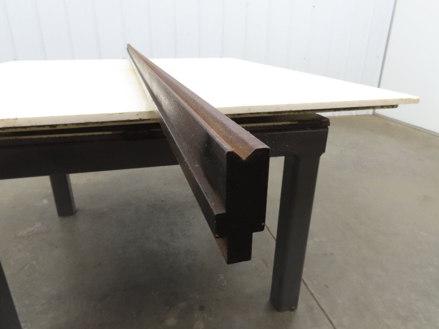 Press Brake Die 96-3/8" Long 90° V 3/8" W 3/16" D 1-3/4" H 1/2" Tang Notch
