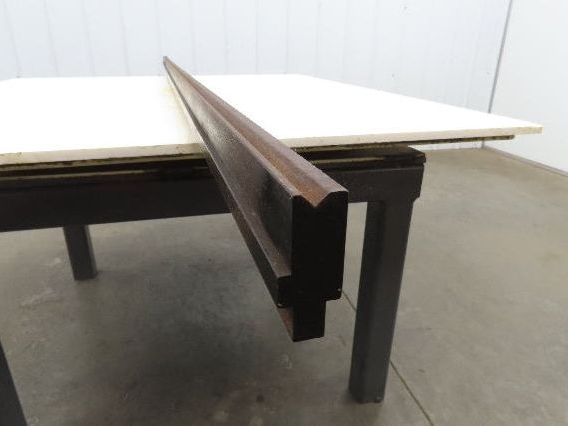 Press Brake Die 96-3/8" Long 90° V 3/8" W 3/16" D 1-3/4" H 1/2" Tang Notch