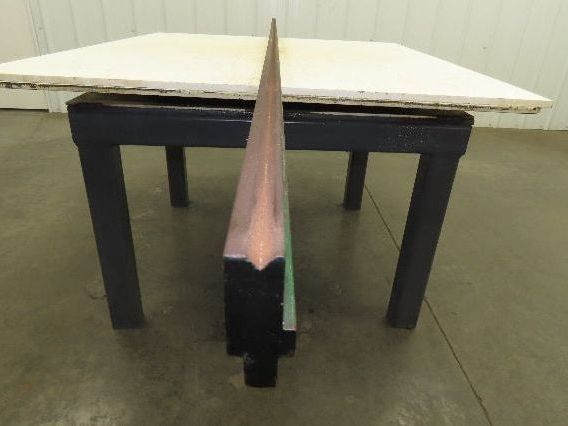 Press Brake Die 96-3/8" Long 90° V 3/8" W 3/16" D 1-3/4" H 1/2" Tang Notch