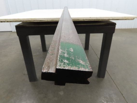 Press Brake Die 96-3/8" Long 90° V 3/8" W 3/16" D 1-3/4" H 1/2" Tang Notch