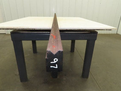 Press Brake Die 97" Long 90° V 9/16" W 5/16" D 1-3/4" H 1/2" Tang