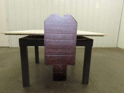 Press Brake Die 120-1/2" Long 90° V 3/16" W 3/32" D 1-3/4" H 1/2" Tang
