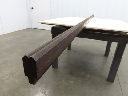 Press Brake Die 120-1/2" Long 90° V 3/16" W 3/32" D 1-3/4" H 1/2" Tang