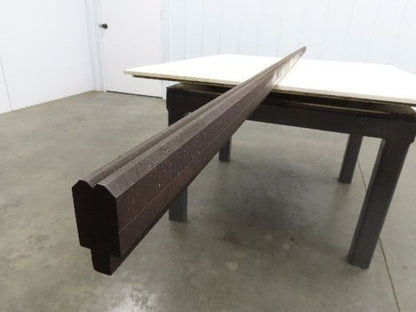 Press Brake Die 120-1/2" Long 90° V 3/16" W 3/32" D 1-3/4" H 1/2" Tang