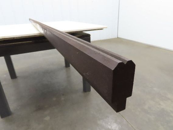 Press Brake Die 120-1/2" Long 90° V 3/16" W 3/32" D 1-3/4" H 1/2" Tang