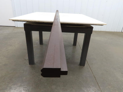 Press Brake Die 120-1/2" Long 90° V 3/16" W 3/32" D 1-3/4" H 1/2" Tang
