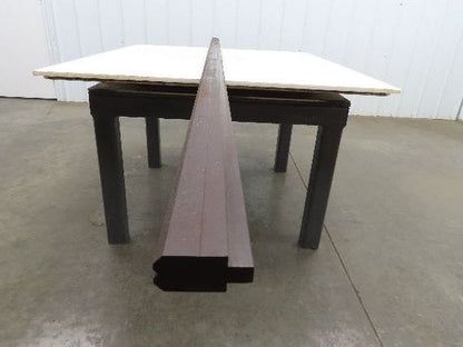 Press Brake Die 120-1/2" Long 90° V 3/16" W 3/32" D 1-3/4" H 1/2" Tang