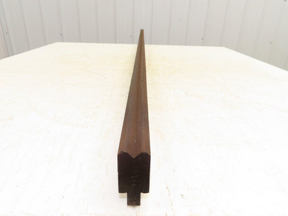 Press Brake Die 73" Long 90° V 7/16" W 1/4" D 1-3/4" H 1/2" Tang