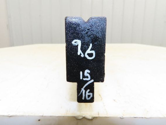 Press Brake Die 97" Long 90° V 3/16" W 1/8" D 1-3/4" H 1/2" Tang