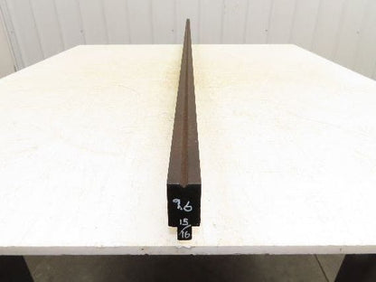 Press Brake Die 97" Long 90° V 3/16" W 1/8" D 1-3/4" H 1/2" Tang