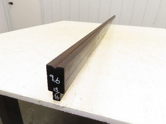 Press Brake Die 97" Long 90° V 3/16" W 1/8" D 1-3/4" H 1/2" Tang