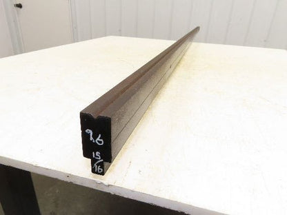 Press Brake Die 97" Long 90° V 3/16" W 1/8" D 1-3/4" H 1/2" Tang
