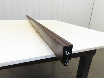 Press Brake Die 97" Long 90° V 3/16" W 1/8" D 1-3/4" H 1/2" Tang