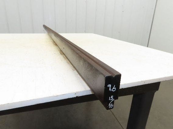 Press Brake Die 97" Long 90° V 3/16" W 1/8" D 1-3/4" H 1/2" Tang