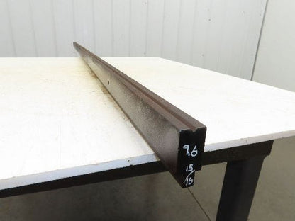 Press Brake Die 97" Long 90° V 3/16" W 1/8" D 1-3/4" H 1/2" Tang