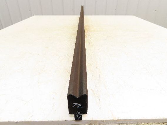 Press Brake Die 72-3/4" Long 90° V 9/16" W 9/32" D 1-3/4" H 1/2" Tang