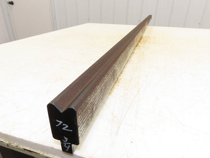 Press Brake Die 72-3/4" Long 90° V 9/16" W 9/32" D 1-3/4" H 1/2" Tang