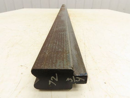 Press Brake Die 72-3/4" Long 90° V 9/16" W 9/32" D 1-3/4" H 1/2" Tang