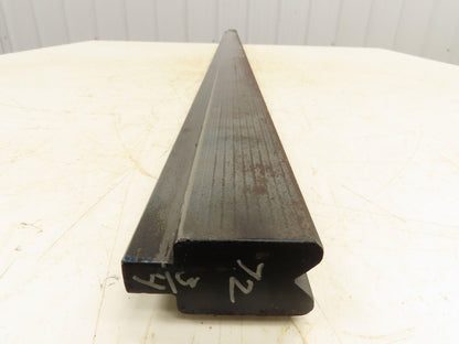 Press Brake Die 72-3/4" Long 90° V 9/16" W 9/32" D 1-3/4" H 1/2" Tang
